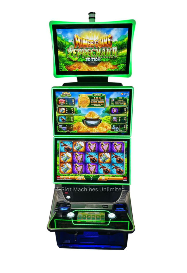 Crystal 2727 Powercoins Leprechaun Slot Machine